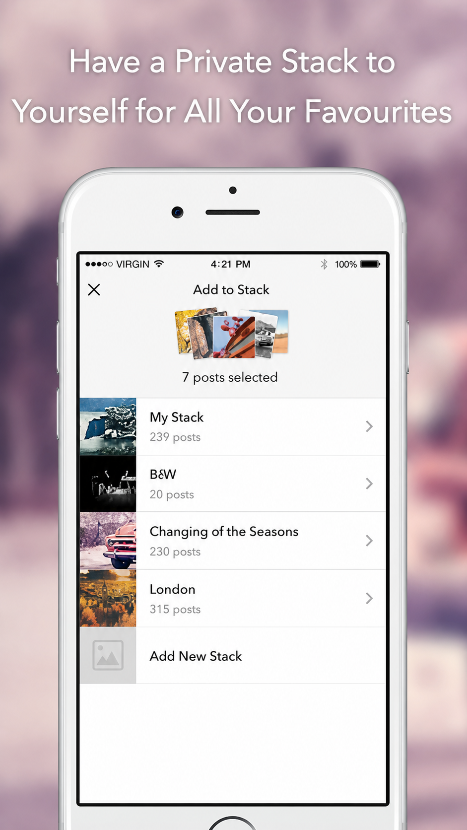 Grab for Instagram feed screen